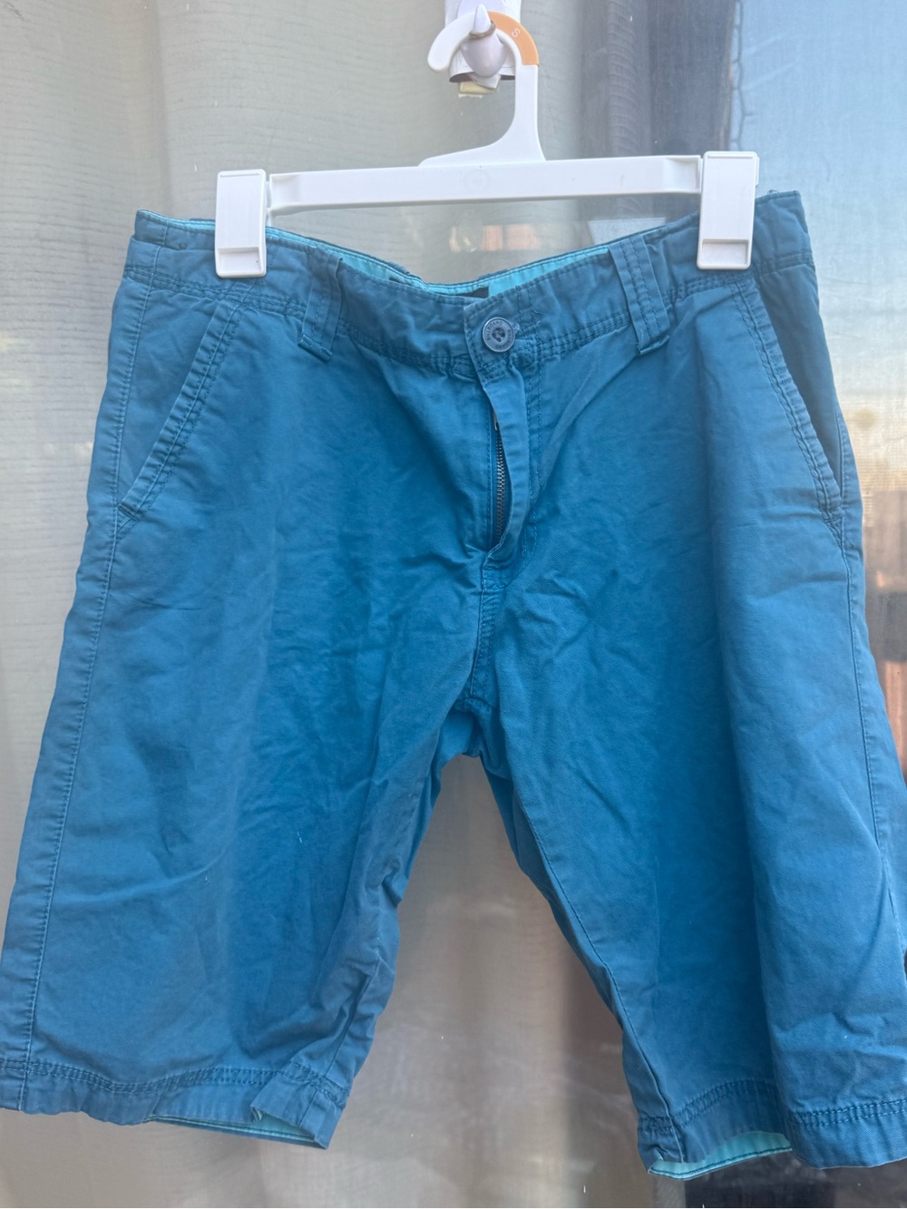 Billaboard Teal Blue Men's Flat Front Shorts size 32